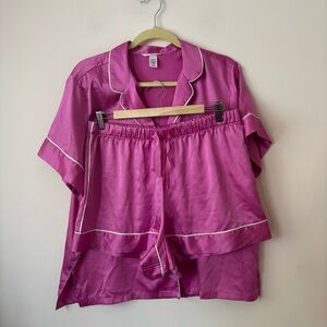 Victoria's Secret Glazed Satin Short Pajama Set